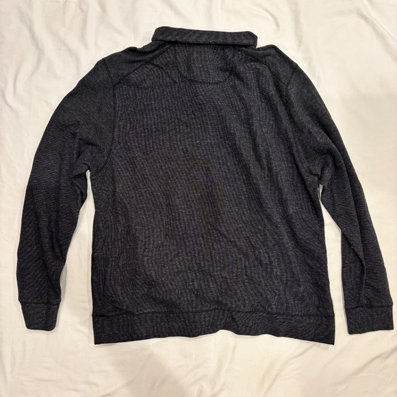 Tommy Bahama Mens Quarter Zip Fleece Pullover Dark Gray XL TG - Picture 7 of 7